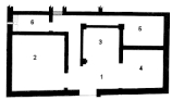 08424 ostia - regio v - insula iii - casa (v,iii,4) - grundriss - quelle - hermansen 1982, fig. 6.jpg